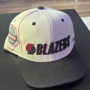 Portland Trail Blazers new era fitted hat size 7 1/8 throwback logo
